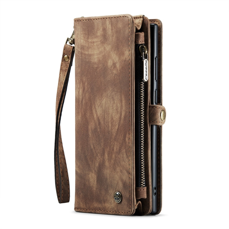For Samsung Galaxy S23 Ultra 5G CaseMe 008 Detachable Multifunctional Leather Phone Case(Brown) - Galaxy S23 Ultra 5G Cases by CaseMe | Online Shopping South Africa | PMC TechLife | Buy Now Pay Later Mobicred