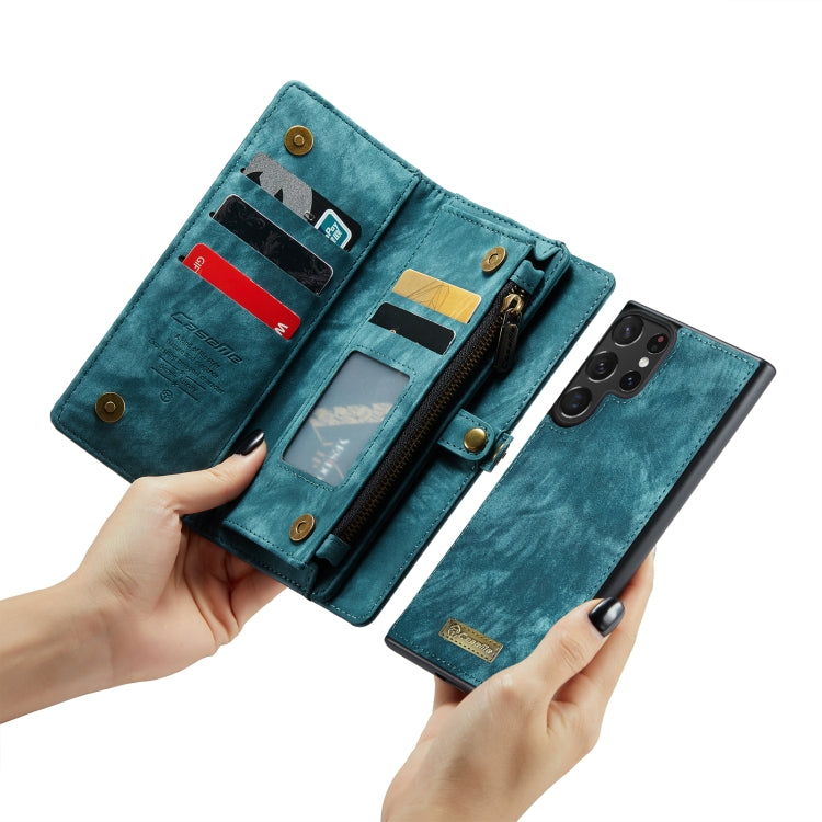 For Samsung Galaxy S23 Ultra 5G CaseMe 008 Detachable Multifunctional Leather Phone Case(Blue) - Galaxy S23 Ultra 5G Cases by CaseMe | Online Shopping South Africa | PMC TechLife | Buy Now Pay Later Mobicred