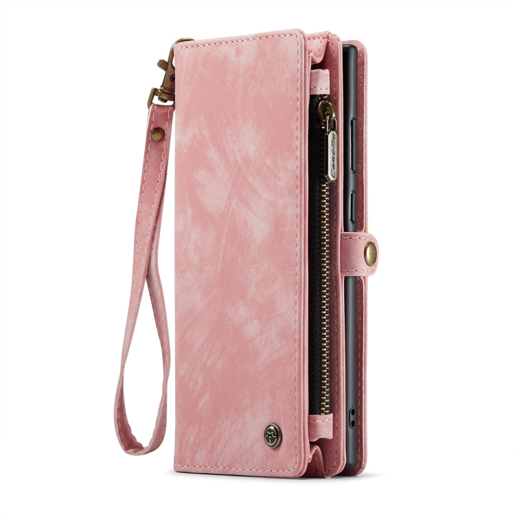 For Samsung Galaxy S23 Ultra 5G CaseMe 008 Detachable Multifunctional Leather Phone Case(Pink) - Galaxy S23 Ultra 5G Cases by CaseMe | Online Shopping South Africa | PMC TechLife | Buy Now Pay Later Mobicred