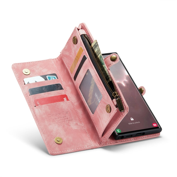 For Samsung Galaxy S23 Ultra 5G CaseMe 008 Detachable Multifunctional Leather Phone Case(Pink) - Galaxy S23 Ultra 5G Cases by CaseMe | Online Shopping South Africa | PMC TechLife | Buy Now Pay Later Mobicred