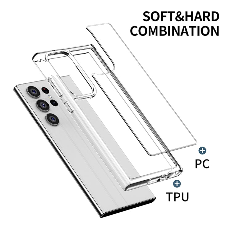 For Samsung Galaxy S23 Ultra 5G iPAKY Transparent PC + TPU Phone Case(Transparent) - Galaxy S23 Ultra 5G Cases by iPAKY | Online Shopping South Africa | PMC TechLife | Buy Now Pay Later Mobicred