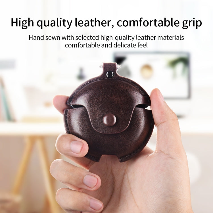 For Huawei FreeBuds 4i / 5i Business Leather Earphone Protective Case with Hook(Green) - free shipping - PMC TechLife - Order now!