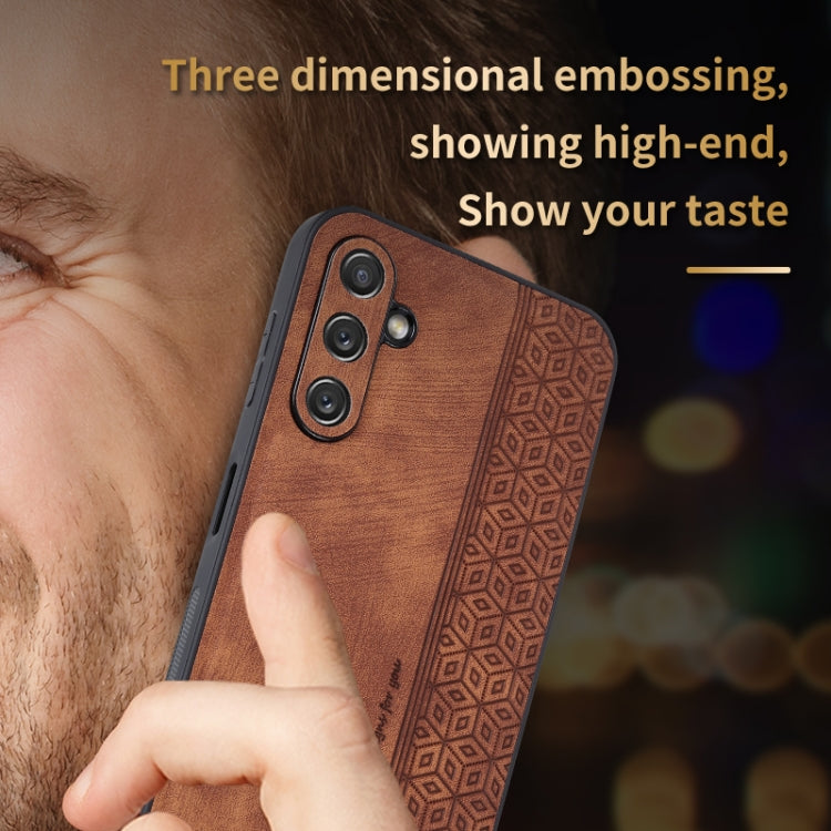 For Samsung Galaxy A14 5G AZNS 3D Embossed Skin Feel Phone Case(Sapphire Blue) - free shipping - PMC TechLife - Order now!