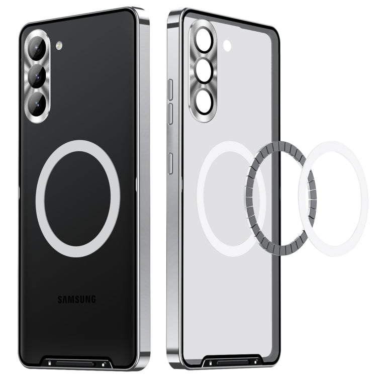 For Samsung Galaxy S23 5G MagSafe Magnetic Frosted Metal Phone Case(Silver) - free shipping - PMC TechLife - Order now!