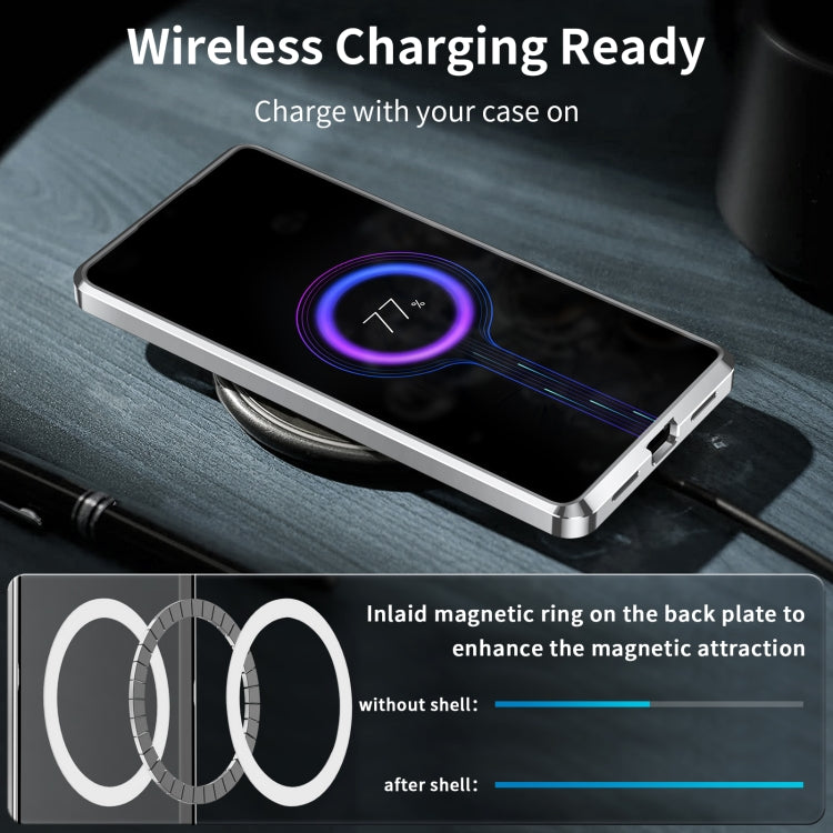For Samsung Galaxy S23 5G MagSafe Magnetic Frosted Metal Phone Case(Silver) - free shipping - PMC TechLife - Order now!