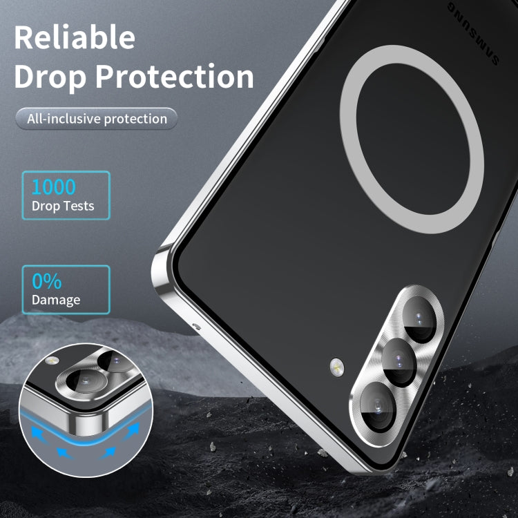 For Samsung Galaxy S23 5G MagSafe Magnetic Frosted Metal Phone Case(Silver) - free shipping - PMC TechLife - Order now!