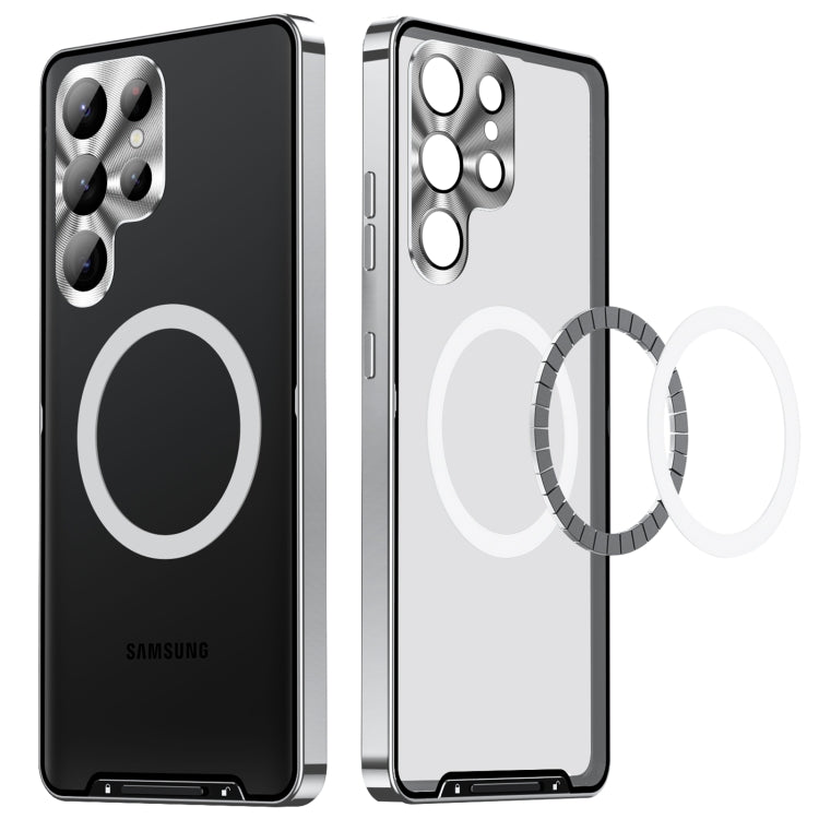 For Samsung Galaxy S23 Ultra 5G MagSafe Magnetic Frosted Metal Phone Case(Silver) - free shipping - PMC TechLife - Order now!