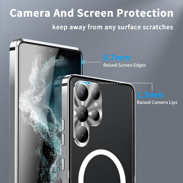 For Samsung Galaxy S23 Ultra 5G MagSafe Magnetic Frosted Metal Phone Case(Silver) - free shipping - PMC TechLife - Order now!