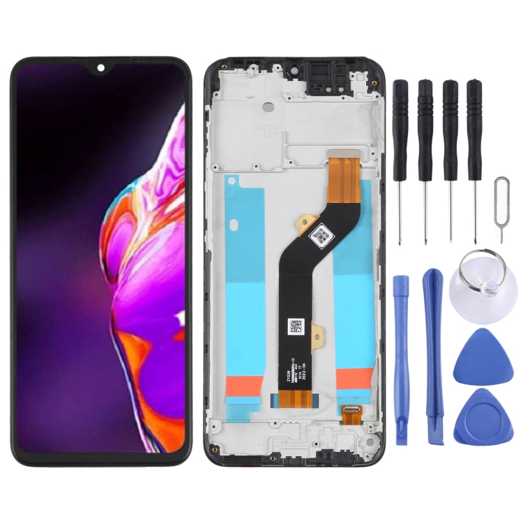 OEM LCD Screen For infinix Hot 10T X689C Digitizer Full Assembly with Frame - LCD Screen by PMC Jewellery | Online Shopping South Africa | PMC Jewellery