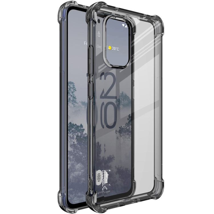 For Nokia X30 5G imak Shockproof Airbag TPU Phone Case(Transparent Black) - Nokia Cases by imak | Online Shopping South Africa | PMC Jewellery
