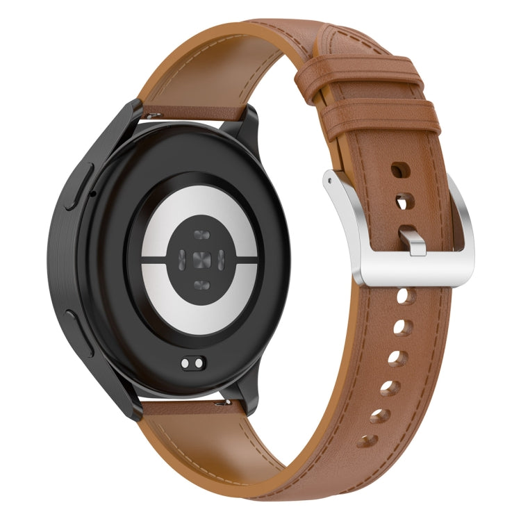 For Huawei Watch Buds/Xiaomi Watch S2 22mm Genuine Leather Watch Band(Light Brown) - free shipping - PMC TechLife - Order now!
