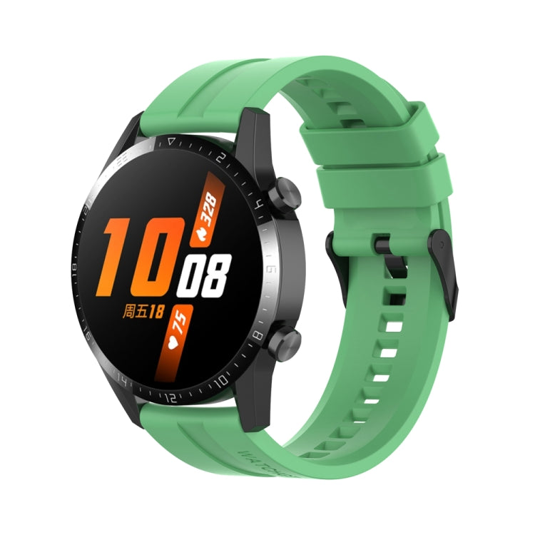 For Huawei Watch 3 Pro New 20mm Silicone Black Buckle Watch Band(Mint Green) - free shipping - PMC TechLife - Order now!