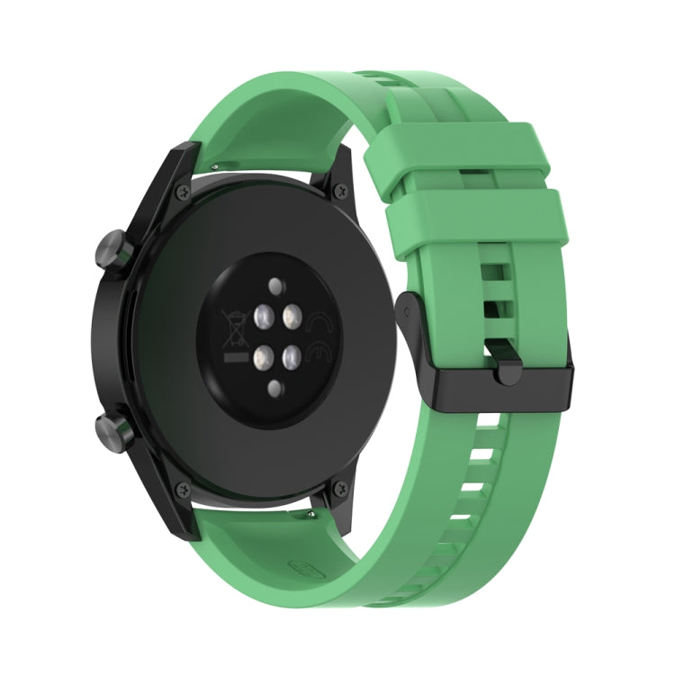 For Huawei Watch 3 Pro New 20mm Silicone Black Buckle Watch Band(Mint Green) - free shipping - PMC TechLife - Order now!