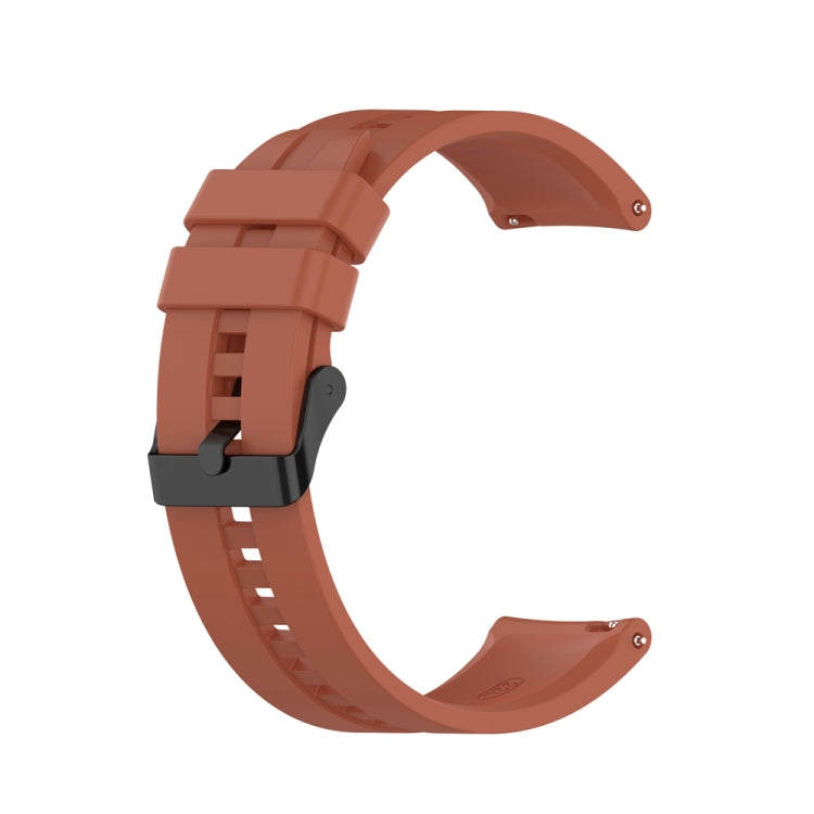 For Huawei Watch 3 Pro New 20mm Silicone Black Buckle Watch Band(Cabernet Orange) - free shipping - PMC TechLife - Order now!