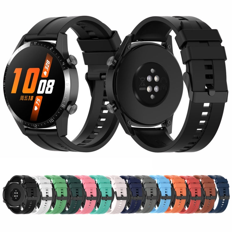 For Huawei Watch Buds 22mm Silicone Black Buckle Watch Band(White) - free shipping - PMC TechLife - Order now!