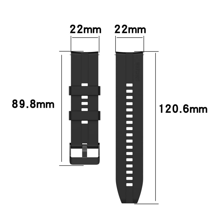 For Huawei Watch Buds 22mm Silicone Black Buckle Watch Band(Black) - free shipping - PMC TechLife - Order now!