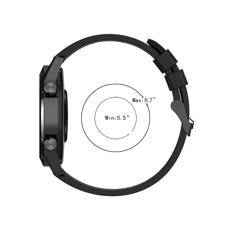 For Huawei Watch Buds 22mm Silicone Black Buckle Watch Band(White) - free shipping - PMC TechLife - Order now!