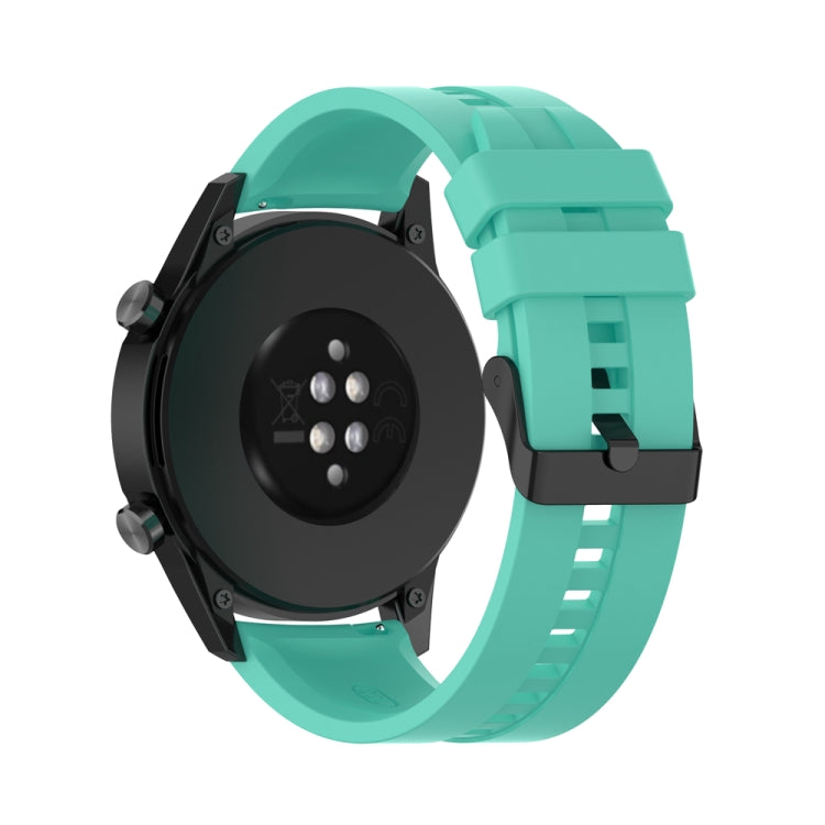 For Huawei Watch 3 Pro New 22mm Silicone Black Buckle Watch Band(Aurora Blue) - free shipping - PMC TechLife - Order now!