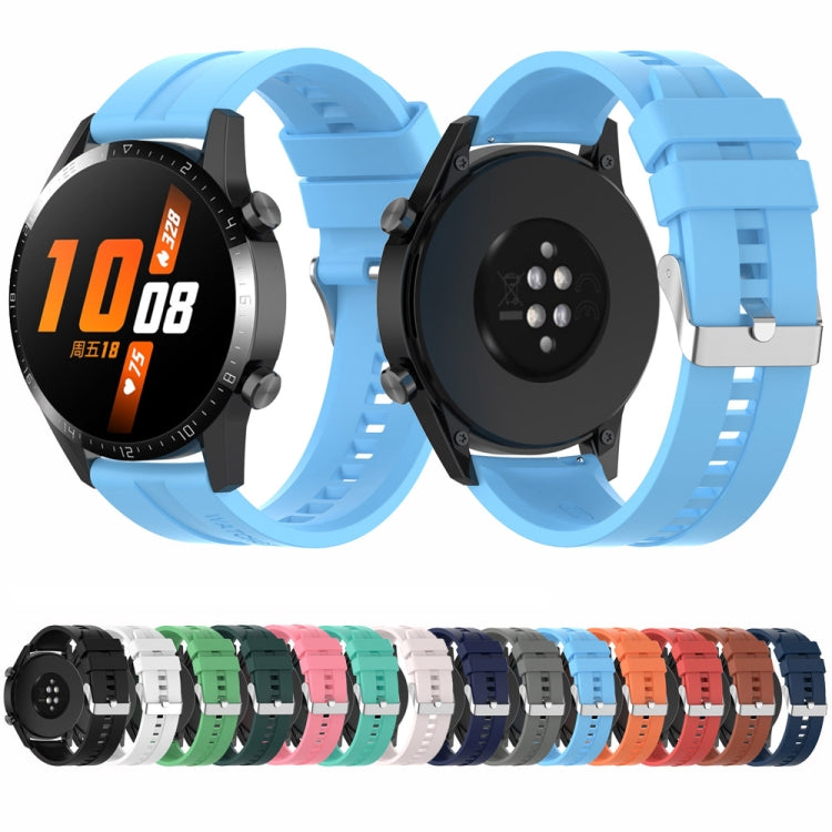 For Huawei Watch Buds / Watch 3 Pro New 22mm Silicone Silver Buckle Watch Band(Cabernet Orange) - free shipping - PMC TechLife - Order now!