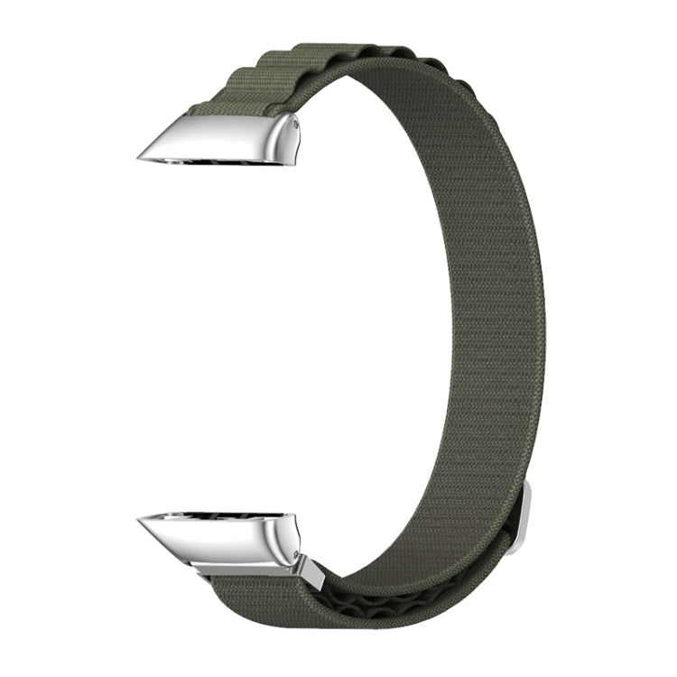 For Huawei Band 7 / 7 NFC MIJOBS Nylon Breathable Watch Band(Army Green Silver) - free shipping - PMC TechLife - Order now!
