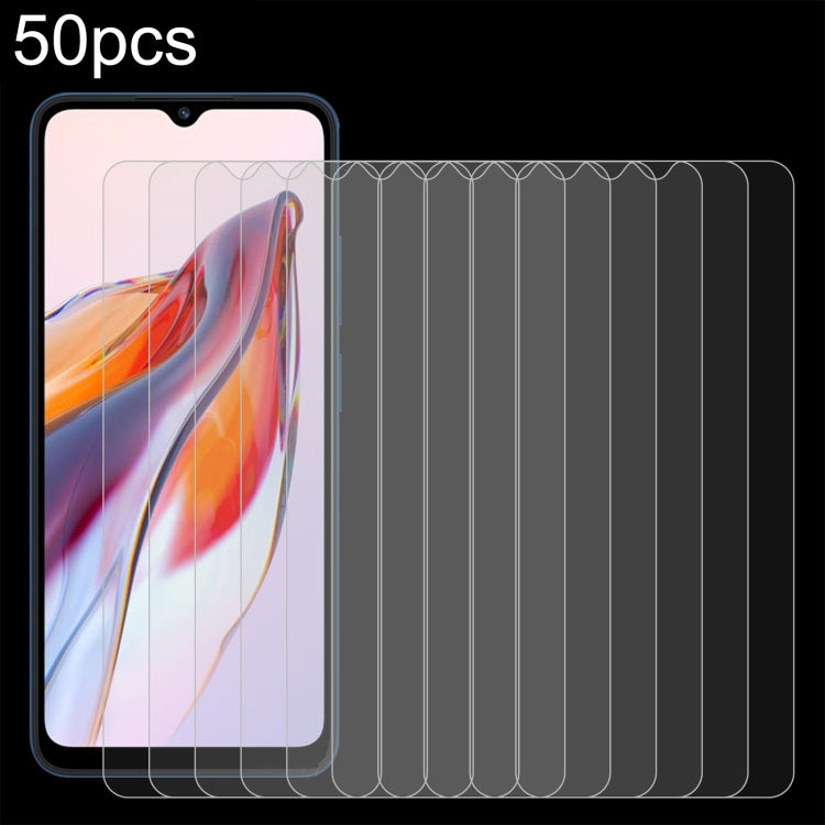 For Xiaomi Redmi 12C / Xiaomi Poco C55 50pcs 0.26mm 9H 2.5D Tempered Glass Film - free shipping - PMC TechLife - Order now!