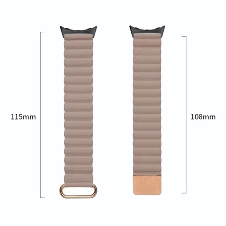 For Google Pixel Watch Reverse Buckle Magnetic Genuine Leather Watch Band(Black) - free shipping - PMC TechLife - Order now!