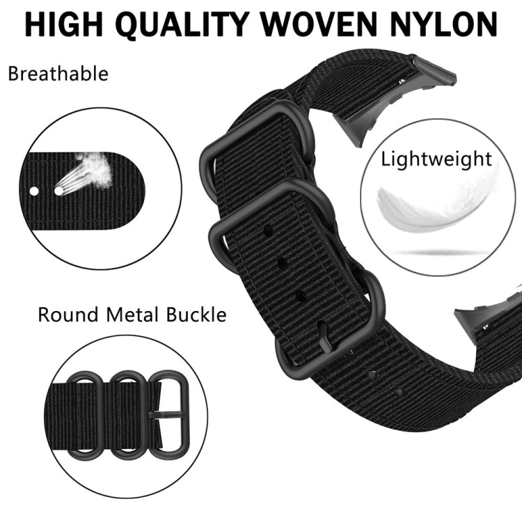 For Google Pixel Watch Three-ring Black Buckle Nylon Watch Band(Orange) - free shipping - PMC TechLife - Order now!