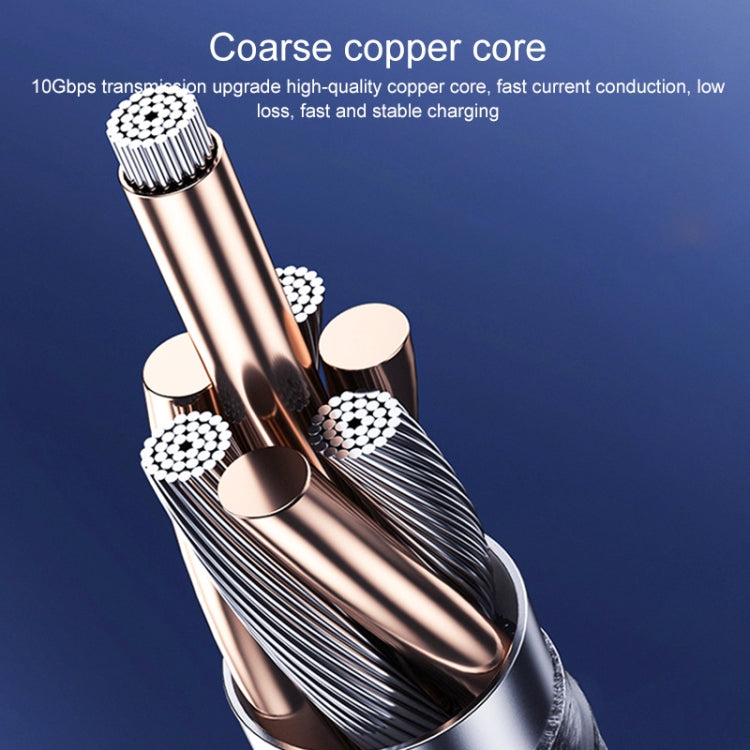 For Steam Deck Gen 100W USB-C/Type-C Male to USB-C/Type-C Female Stereo Curved Extension Cable, Length:0.5m - free shipping - PMC TechLife - Order now!
