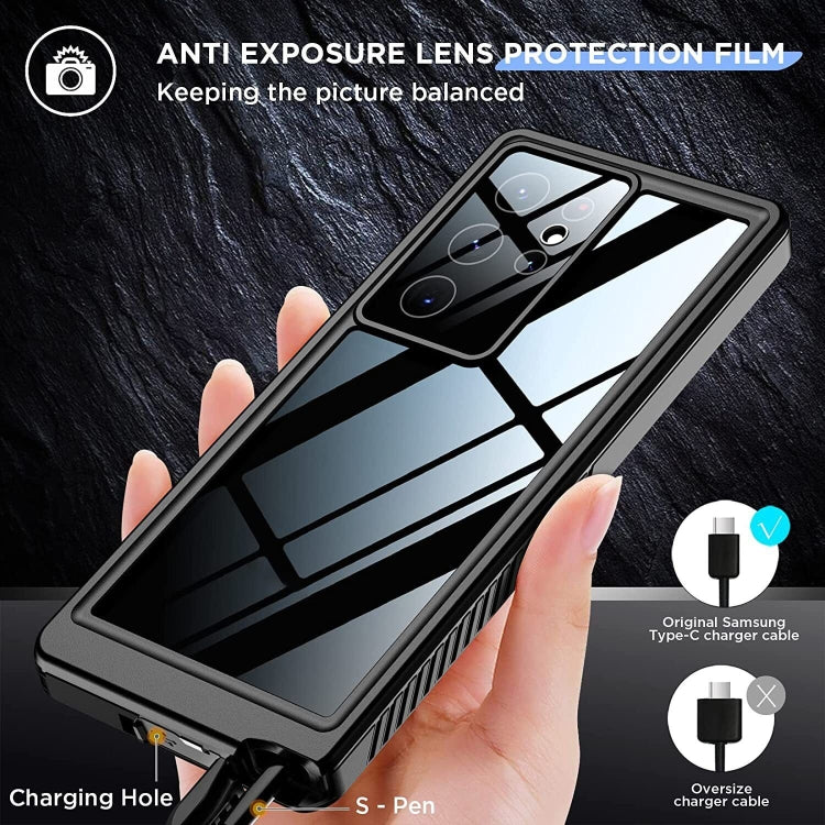 For Samsung Galaxy S23 Ultra 5G RedPepper 360 Full Body Life Waterproof Phone Case(Black) - free shipping - PMC TechLife - Order now!