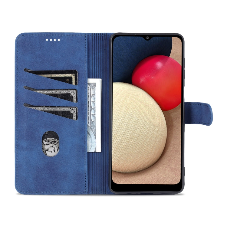 For Samsung Galaxy A14 5G AZNS Skin Feel Calf Texture Flip Leather Phone Case(Blue) - free shipping - PMC TechLife - Order now!