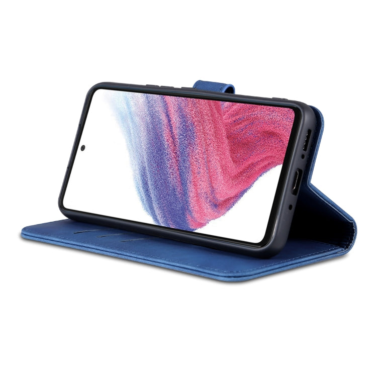 For Samsung Galaxy A34 5G AZNS Skin Feel Calf Texture Flip Leather Phone Case(Blue) - free shipping - PMC TechLife - Order now!