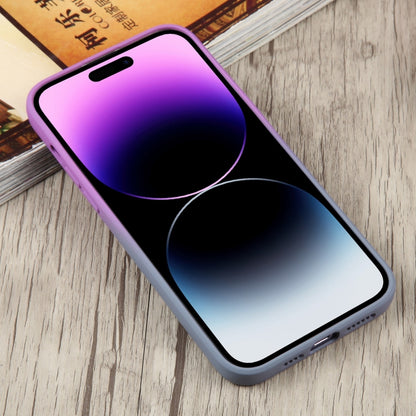 For iPhone 14 Pro Max Liquid TPU Silicone Gradient MagSafe Phone Case(Purple) - iPhone 14 Pro Max Cases by PMC Jewellery | Online Shopping South Africa | PMC Jewellery