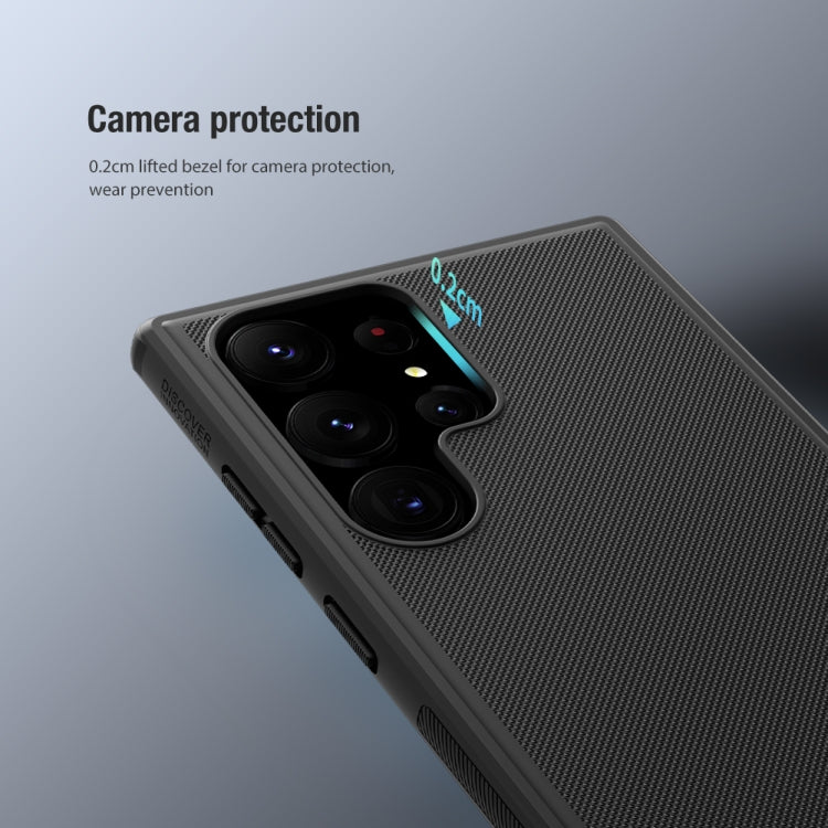 For Samsung Galaxy S23 Ultra 5G NILLKIN Super Frosted Shield Pro PC + TPU Phone Case(Black) - Galaxy S23 Ultra 5G Cases by NILLKIN | Online Shopping South Africa | PMC TechLife | Buy Now Pay Later Mobicred
