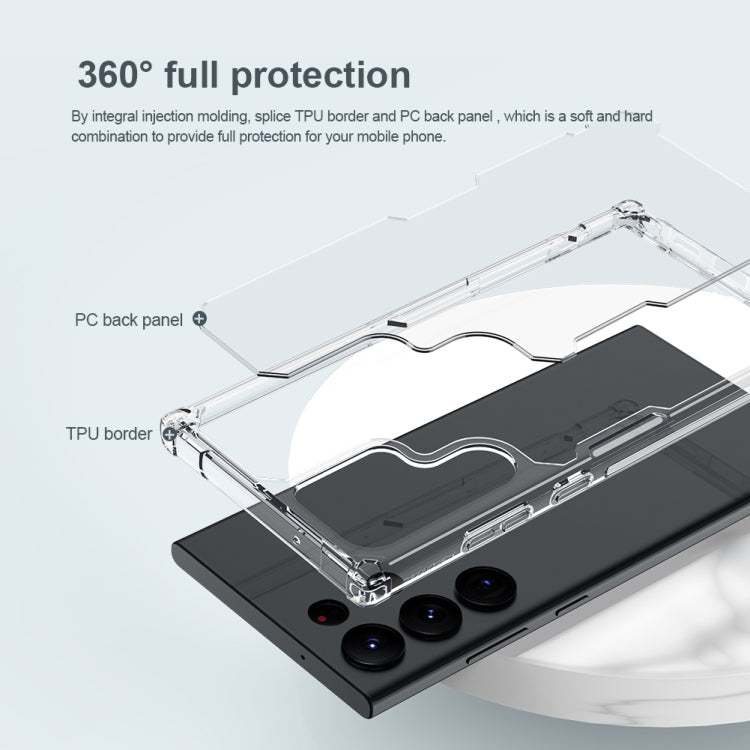 For Samsung Galaxy S23 Ultra 5G NILLKIN PC + TPU Phone Case(Transparent) - Galaxy S23 Ultra 5G Cases by NILLKIN | Online Shopping South Africa | PMC TechLife