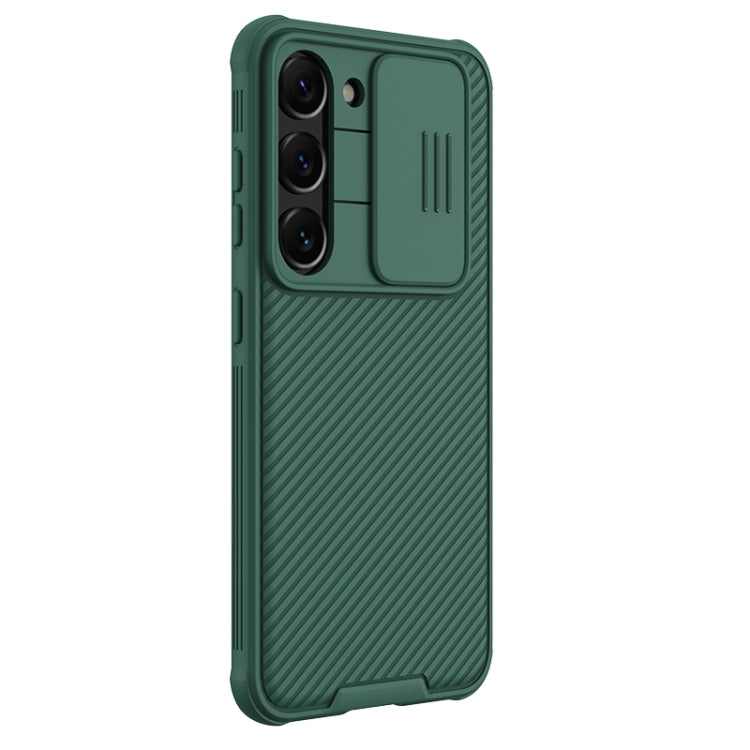 For Samsung Galaxy S23+ 5G NILLKIN Black Mirror Pro Series Camshield Phone Case(Green) - free shipping - PMC TechLife - Order now!