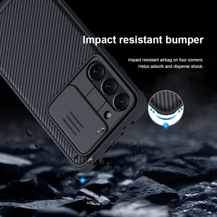 For Samsung Galaxy S23+ 5G NILLKIN Black Mirror Pro Series Camshield Phone Case(Blue) - free shipping - PMC TechLife - Order now!