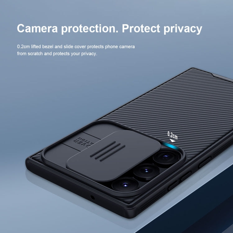 For Samsung Galaxy S23 Ultra 5G NILLKIN Black Mirror Pro Series Camshield Phone Case(Black) - free shipping - PMC TechLife - Order now!