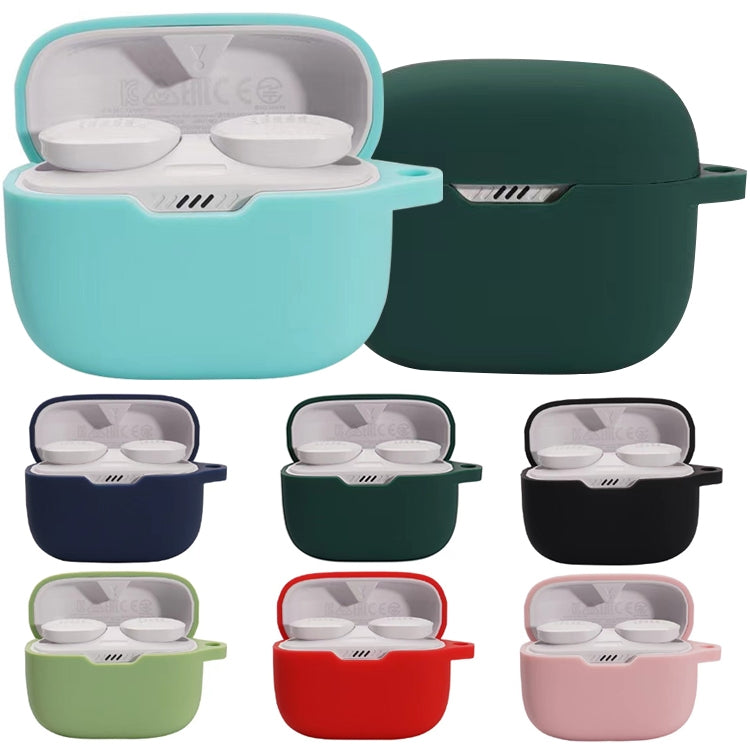 For JBL T230NC TWS Wireless Earphone Silicone Protective Case(Matcha Green) - JBL Earphone Case by PMC TechLife | Online Shopping South Africa | PMC TechLife