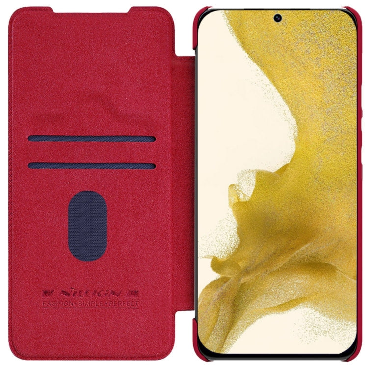 For Samsung Galaxy S23+ 5G NILLKIN QIN Series Pro Sliding Camera Cover Design Leather Phone Case(Red) - free shipping - PMC TechLife - Order now!