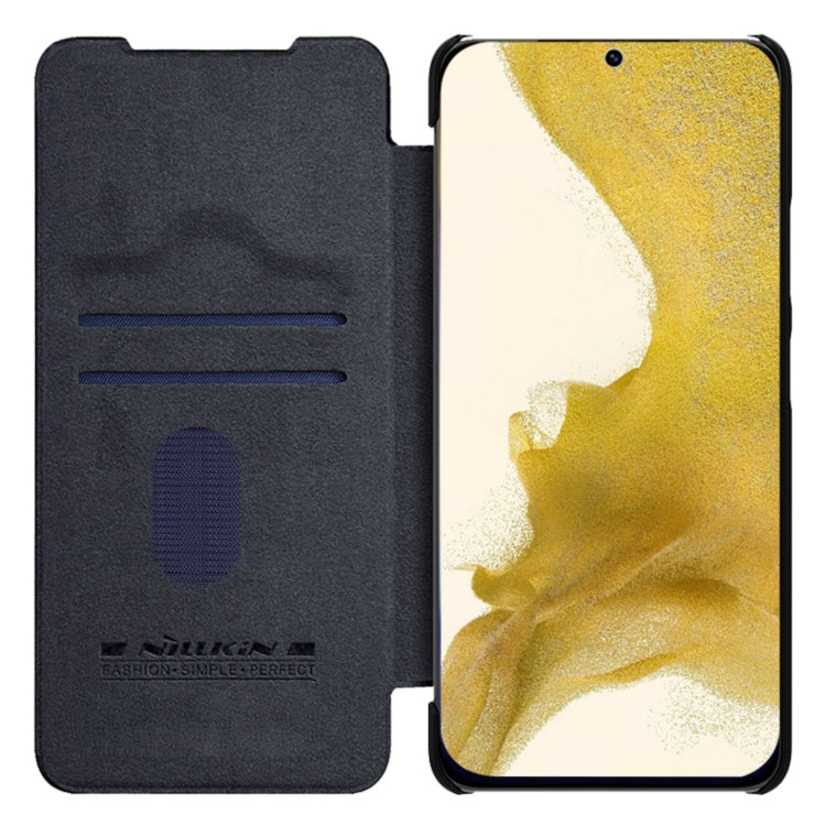 For Samsung Galaxy S23+ 5G NILLKIN QIN Series Pro Sliding Camera Cover Design Leather Phone Case(Black) - Galaxy S23+ 5G Cases by NILLKIN | Online Shopping South Africa | PMC TechLife | Buy Now Pay Later Mobicred
