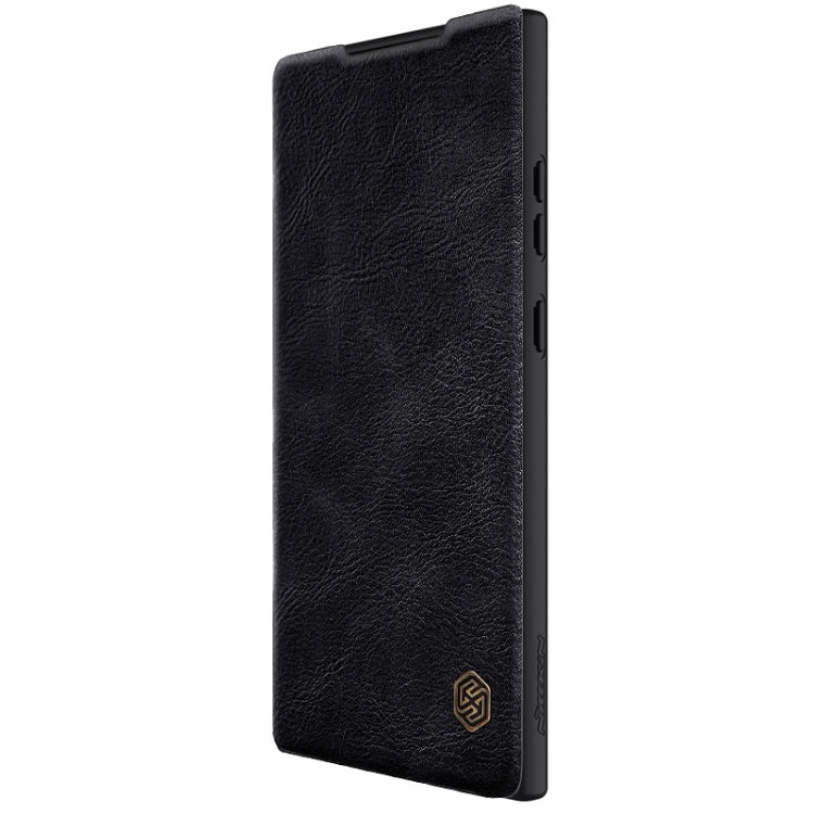 For Samsung Galaxy S23 Ultra 5G NILLKIN QIN Series Pro Sliding Camera Cover Design Leather Phone Case(Black) - Galaxy S23 Ultra 5G Cases by NILLKIN | Online Shopping South Africa | PMC TechLife