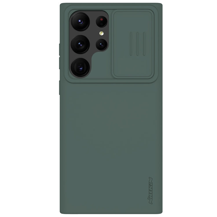 For Samsung Galaxy S23 Ultra 5G NILLKIN CamShield Liquid Silicone + PC Phone Case(Green) - Galaxy S23 Ultra 5G Cases by NILLKIN | Online Shopping South Africa | PMC TechLife | Buy Now Pay Later Mobicred