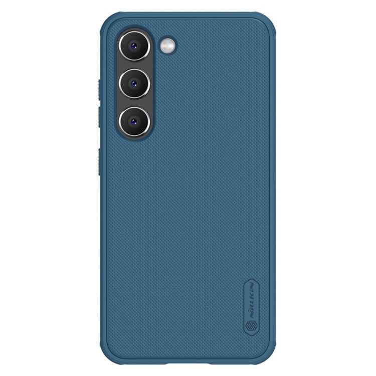 For Samsung Galaxy S23+ 5G NILLKIN Super Frosted Shield Pro PC + TPU Phone Case(Blue) - Galaxy S23+ 5G Cases by NILLKIN | Online Shopping South Africa | PMC TechLife | Buy Now Pay Later Mobicred