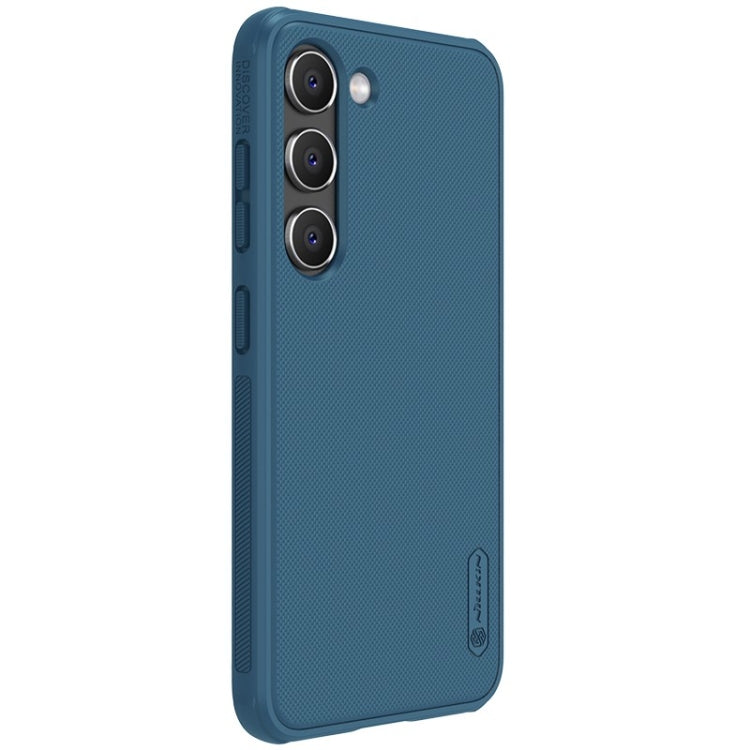 For Samsung Galaxy S23+ 5G NILLKIN Super Frosted Shield Pro PC + TPU Phone Case(Blue) - Galaxy S23+ 5G Cases by NILLKIN | Online Shopping South Africa | PMC TechLife | Buy Now Pay Later Mobicred