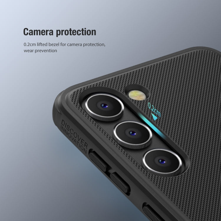 For Samsung Galaxy S23+ 5G NILLKIN Super Frosted Shield Pro PC + TPU Phone Case(Blue) - Galaxy S23+ 5G Cases by NILLKIN | Online Shopping South Africa | PMC TechLife | Buy Now Pay Later Mobicred