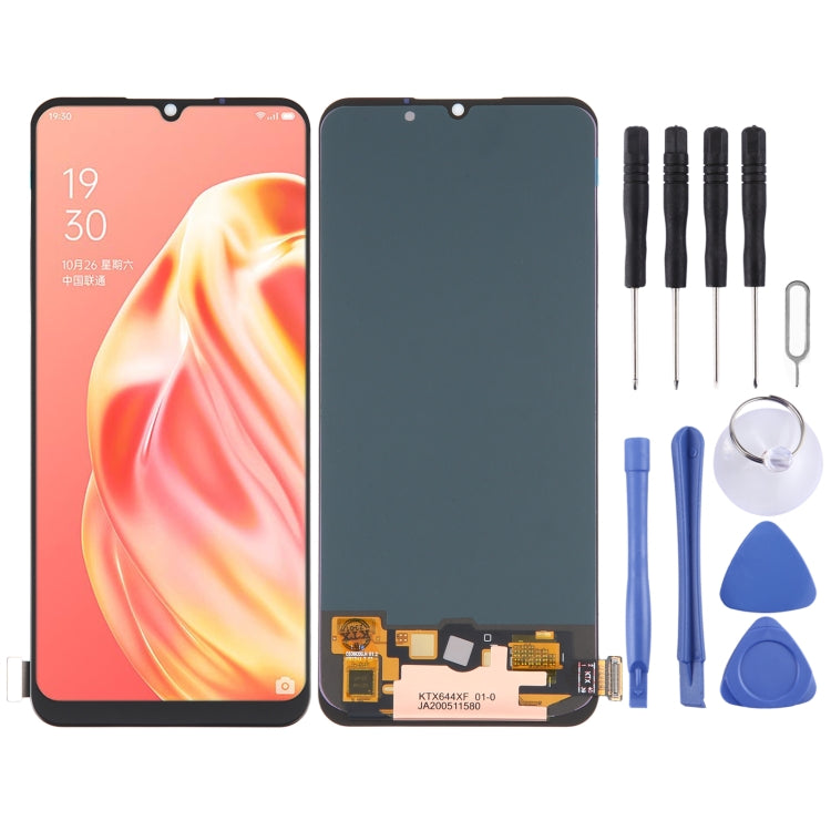 OLED LCD Screen For OPPO Reno3 4G / Reno3 5G / Reno3 Youth / A91 / F15 / F17 / A73 4G / Find X2 Lite with Digitizer Full Assembly - LCD Screen by PMC Jewellery | Online Shopping South Africa | PMC Jewellery