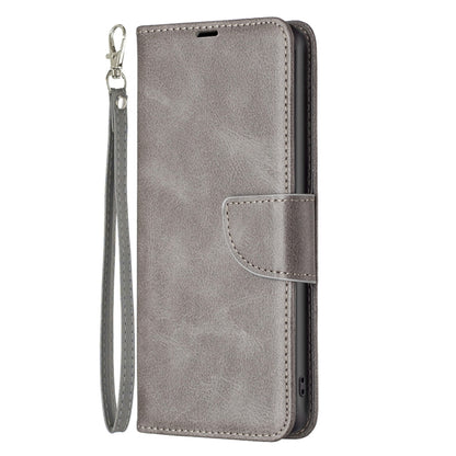 For Motorola Moto G73 5G Lambskin Texture Leather Phone Case(Grey) - Motorola Cases by PMC Jewellery | Online Shopping South Africa | PMC Jewellery