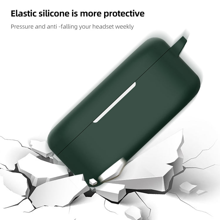 For OnePlus Buds Ace Bluetooth Earphone Silicone Protective Case(Dark Green) - Other Earphone Case by PMC TechLife | Online Shopping South Africa | PMC TechLife