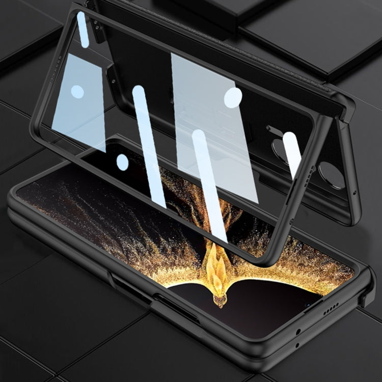 For Honor Magic VS GKK Magnetic Hinge Flip Leather Phone Case with Holder(Gold) - Honor Cases by GKK | Online Shopping South Africa | PMC TechLife | Buy Now Pay Later Mobicred