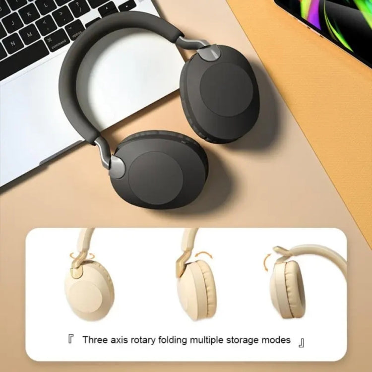B2 Wireless Bluetooth 5.1 Foldable Noise Reduction Headset(Apricot) - Headset & Headphone by PMC Jewellery | Online Shopping South Africa | PMC Jewellery